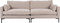 Summer, 3-personers sofa, Stenlysgrå, Stof (L: 101 x H: 82 x B: 230 cm.)
