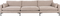Summer, 4-personers sofa, Stenlysgrå, Stof (L: 101 x H: 82 x B: 335 cm.)