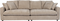 Sense, 3-personers sofa, Stengrå, Stof (L: 113 x H: 85 x B: 266 cm.)
