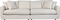 Sense, 3-personers sofa, Sølv, Stof (L: 113 x H: 85 x B: 266 cm.)