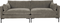 Summer, 3-personers sofa, Kaffefarvet, Stof (L: 101 x H: 82 x B: 230 cm.)