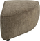 Element Hunter, Puf, Brungrå, Højre, Stof (L: 100 x H: 38 x B: 60 cm.)