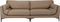 Balcony, 3-personers sofa, Brungrå, Stof (L: 99 x H: 85 x B: 256 cm.)