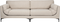 Balcony, 3-personers sofa, Lysgrå, Stof (L: 99 x H: 85 x B: 256 cm.)