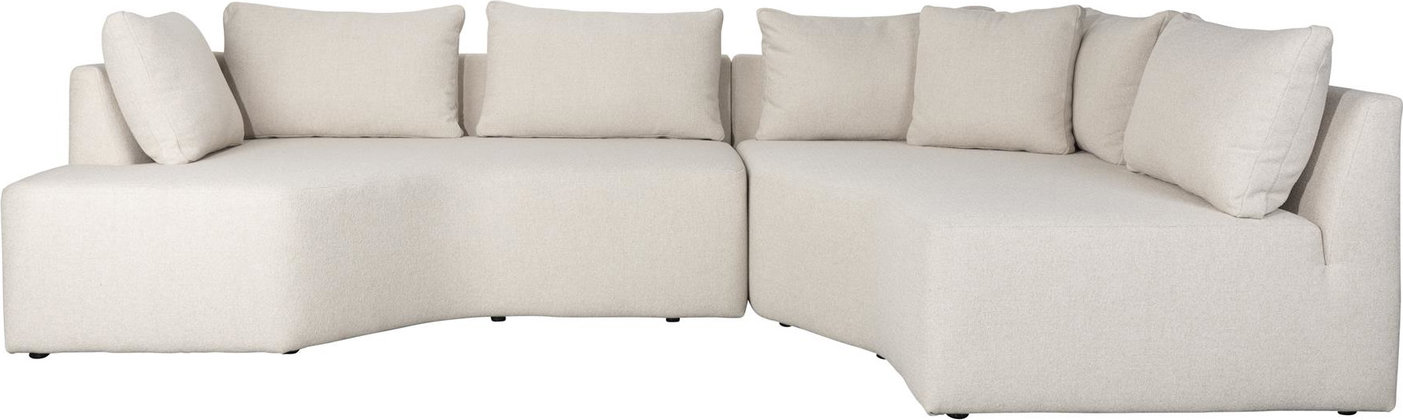 Prosper Sofa Højrevendt Lysgrå Polyester : 124 : : 355