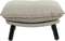 Hocker, Skammel, Lysgrå, Stof (L: 78 x H: 46 x B: 52 cm.)