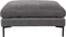 Hocker, Skammel, Mørkegrå, Stof (L: 80 x H: 53 x B: 102 cm.)