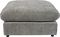 Hocker, Skammel, Grå, Stof (L: 92 x H: 47 x B: 92 cm.)