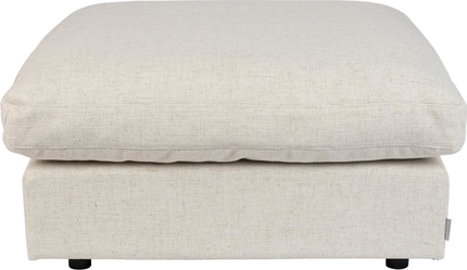 Hocker, Skammel, Lysgrå, Stof (L: 92 x H: 47 x B: 92 cm.)