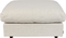 Hocker, Skammel, Lysgrå, Stof (L: 92 x H: 47 x B: 92 cm.)