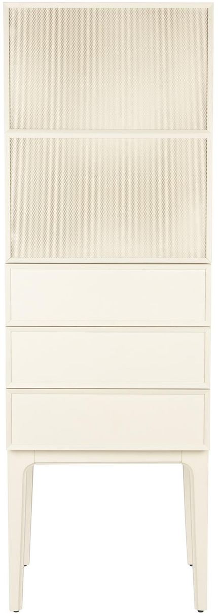 June, Højskab, Beige, Egetræ (L: 45 x H: 180 x B: 60 cm.)