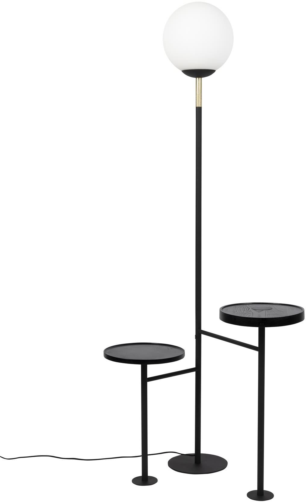Orion Gulvlampe Offwhite Glas L: 25 X H: 163 X B: 58 Cm.