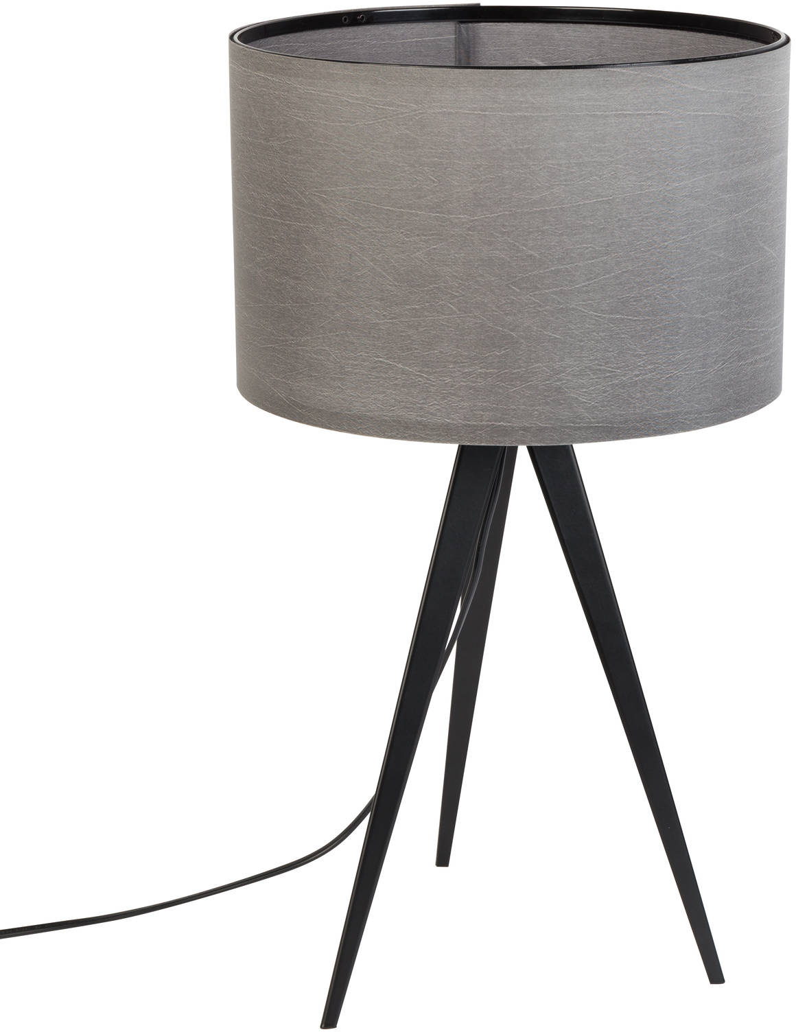Tripod, Bordlampe, Grå, Jern (D: 28 x H: 51 cm.)