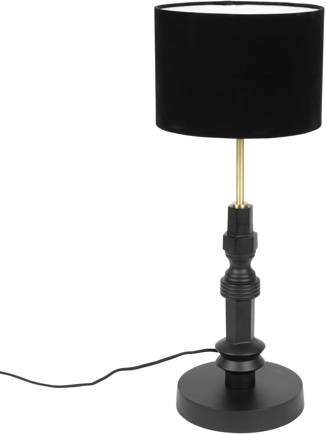 Totem, Bordlampe, Kulsort, Aluminium (D: 25,5 x H: 64,5 cm.)