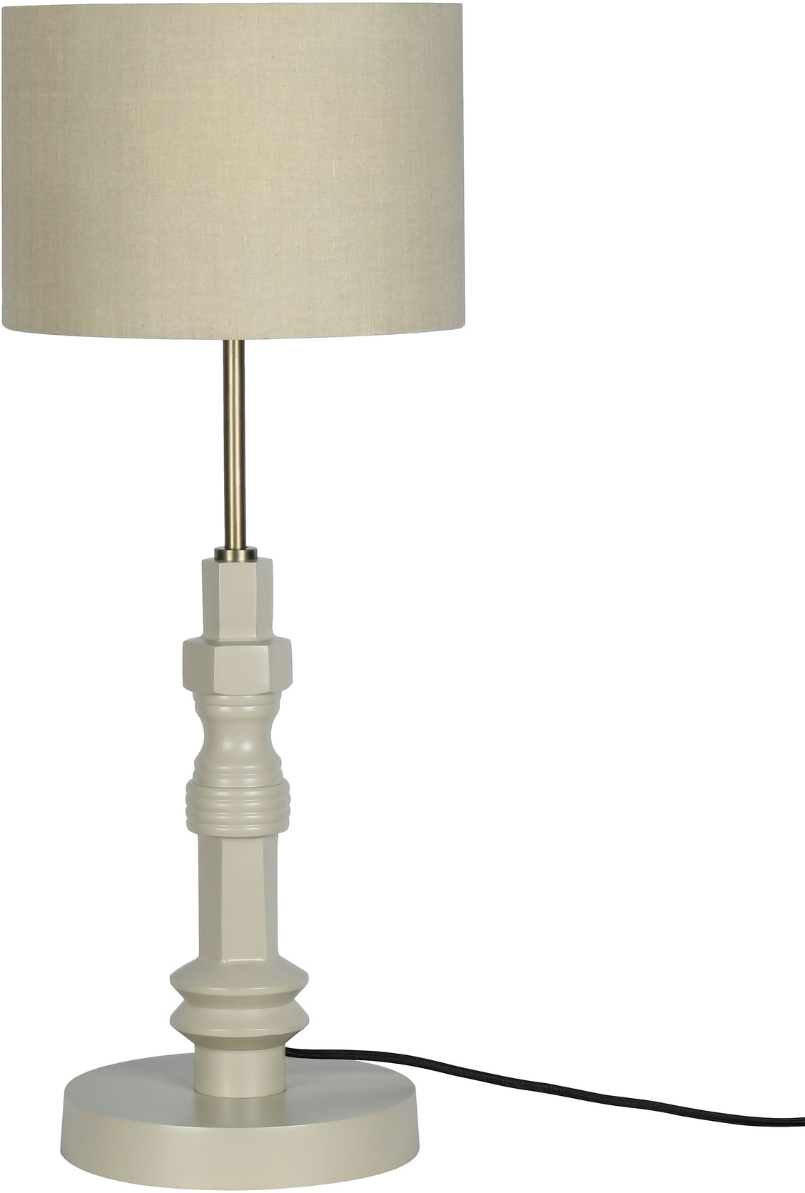 Totem, Bordlampe, Lysgrå, Aluminium (D: 26 x H: 65 cm.)