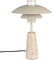 Cole, Bordlampe, Lysgrå, Travertin (D: 26 x H: 37 cm.)