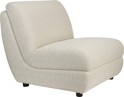Mississippi, Udendørs loungestol, Lysgrå, Polyester (L: 100 x H: 83 x B: 82 cm.)