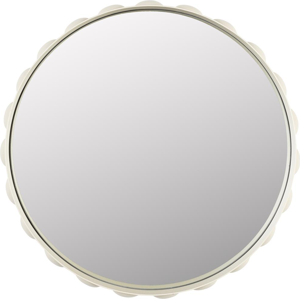 Bubbles, Spejl, Beige, Jern (D: 50 x H: 6 cm.)