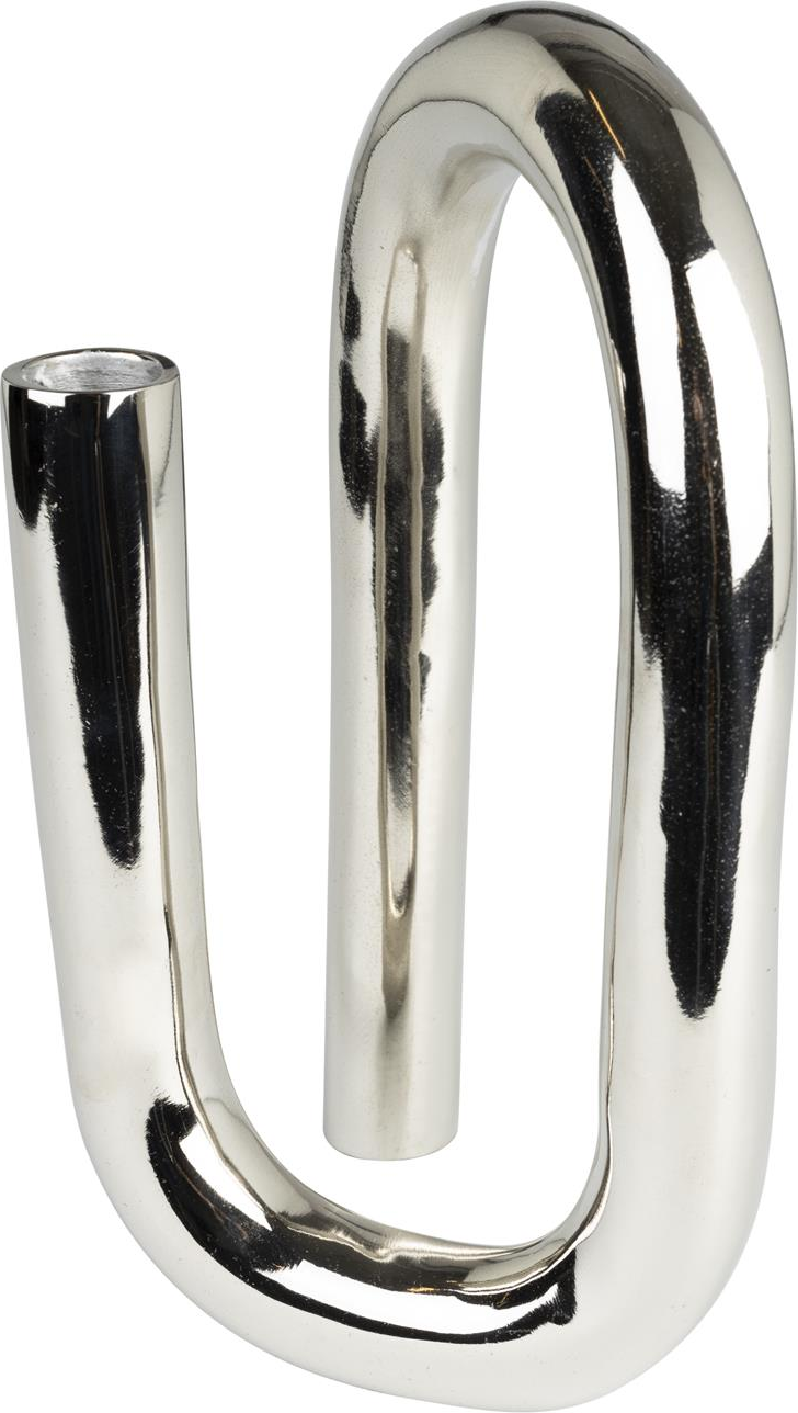 Lysestage Zuiver Tubo Sølv Aluminium H26 Cm