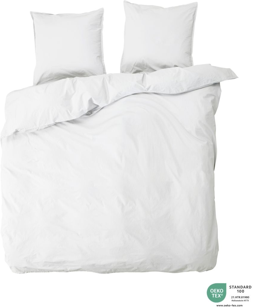 Se Ingrid, Dobbelt sengesæt, snow, 200x220 cm, pude 63x60 cm hos Likehome.dk